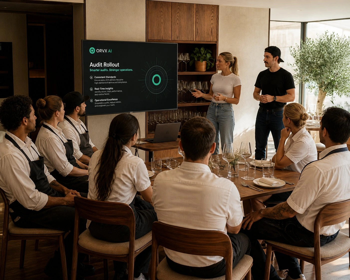 ORVX AI hospitality meeting